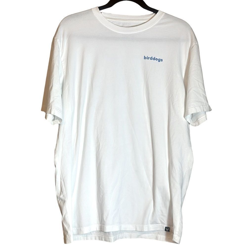 Birddogs Hummingbird Graphics White Short Sleeve Tee Shirt Size XL